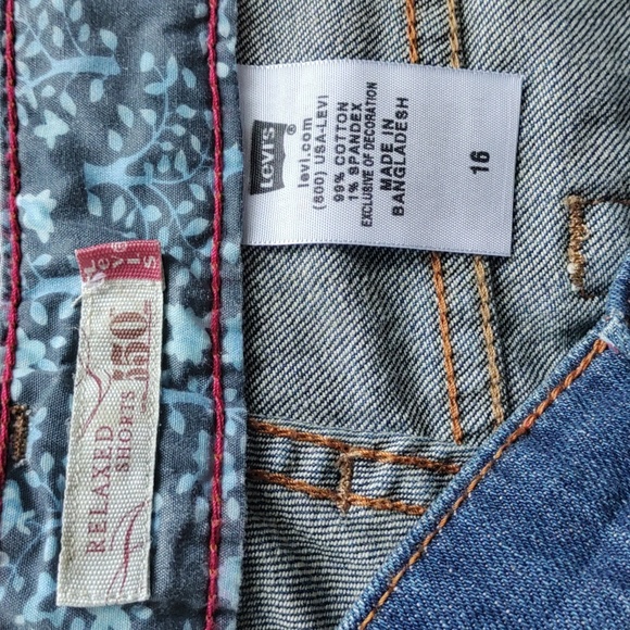 Levi's 550 women's size 16 relaxed denim shorts - Picture 4 of 4